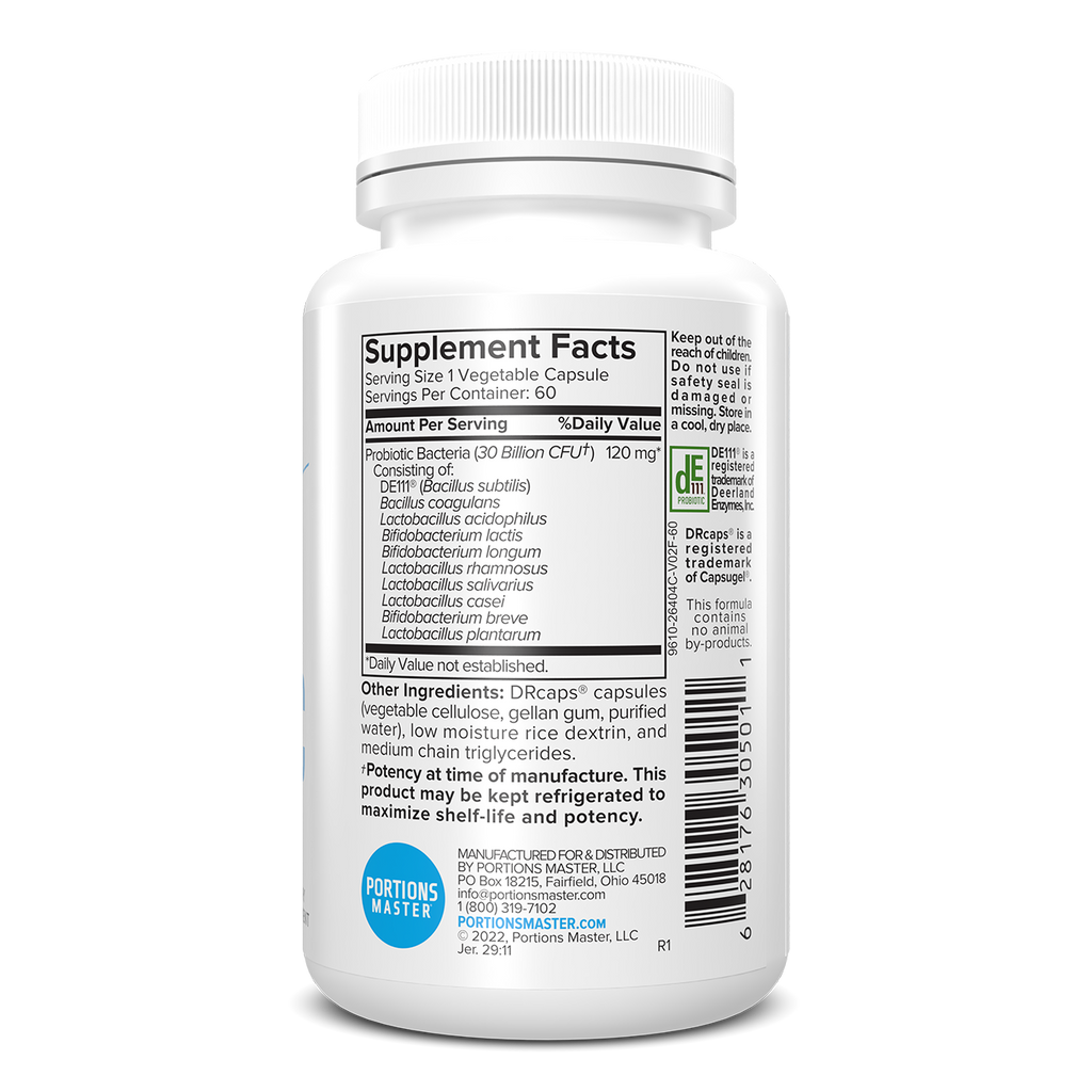 Portions Master 30 Billion Probiotic Right