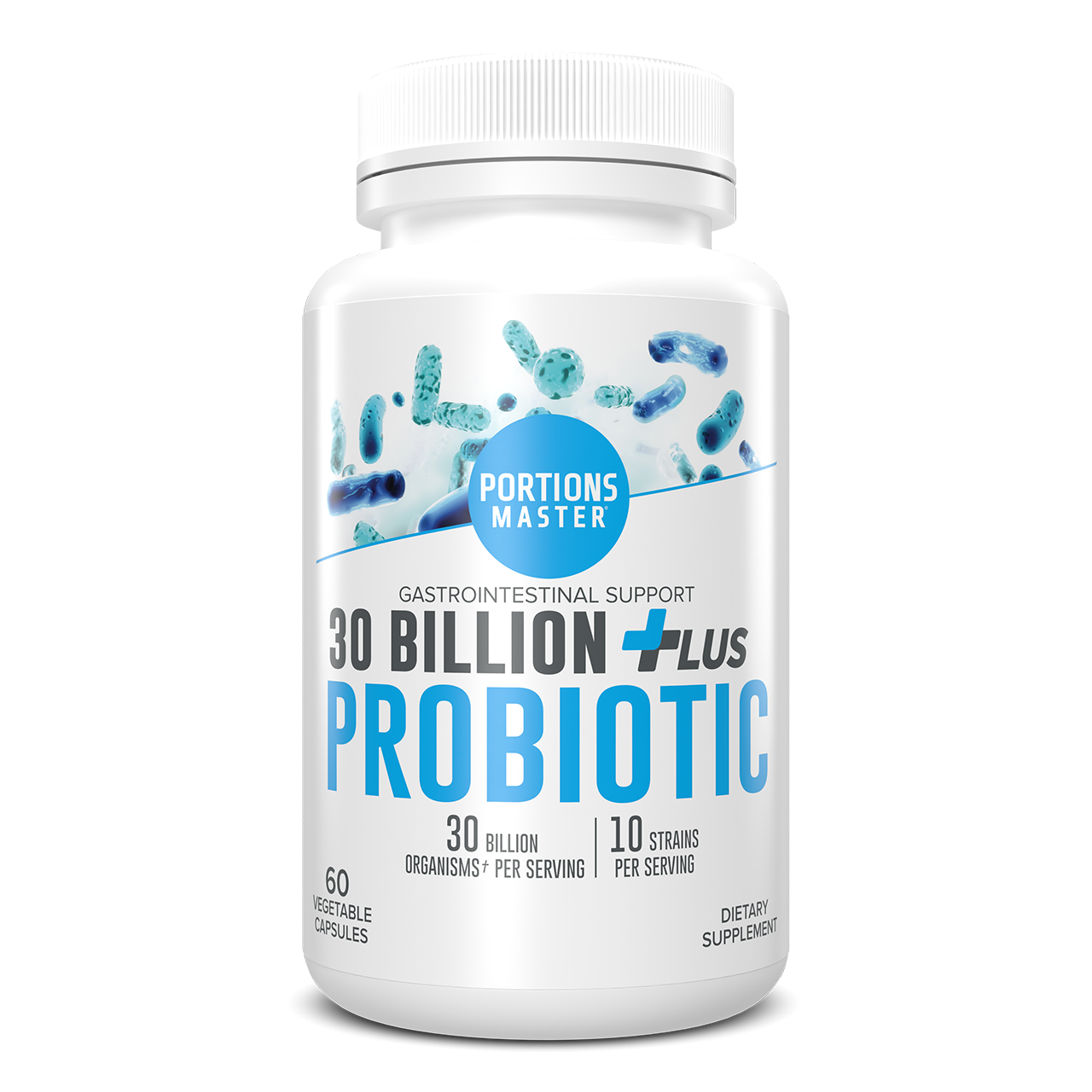 Portions Master 30 Billion Probiotic Front