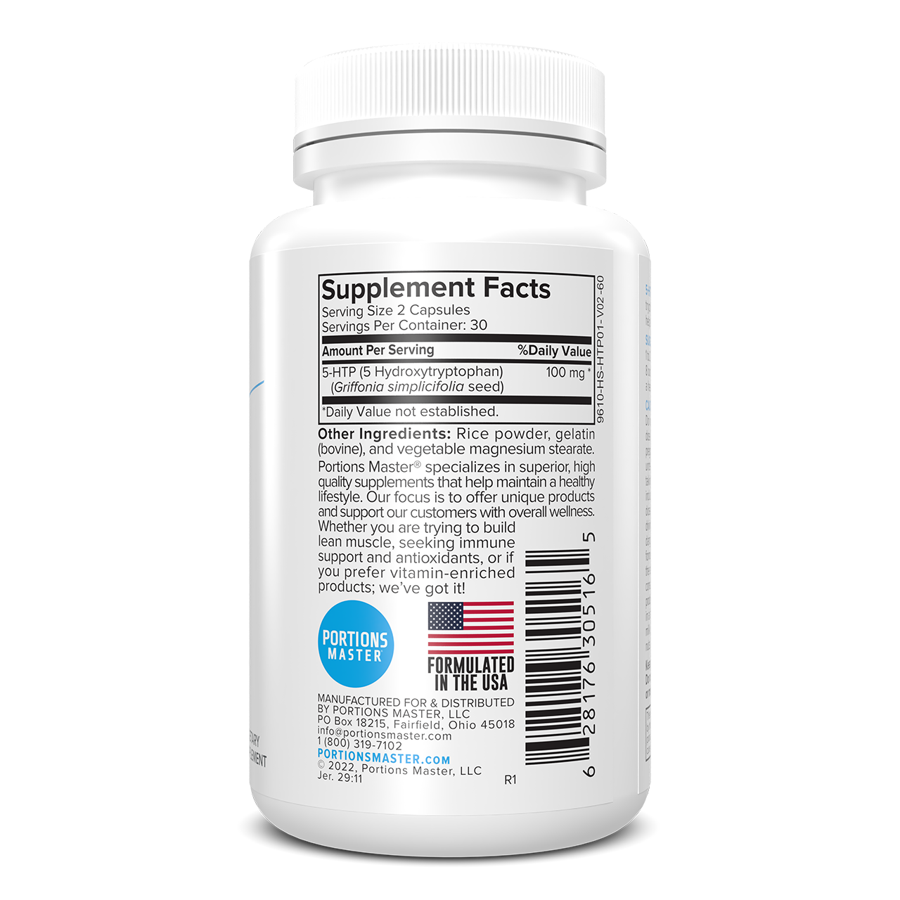 Portions Master 5HTP Left