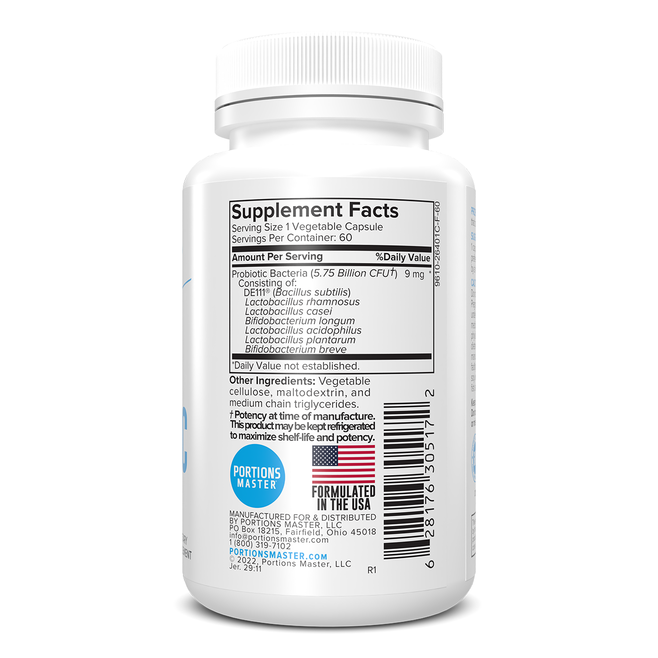 Portions Master Advanced Probiotic Right