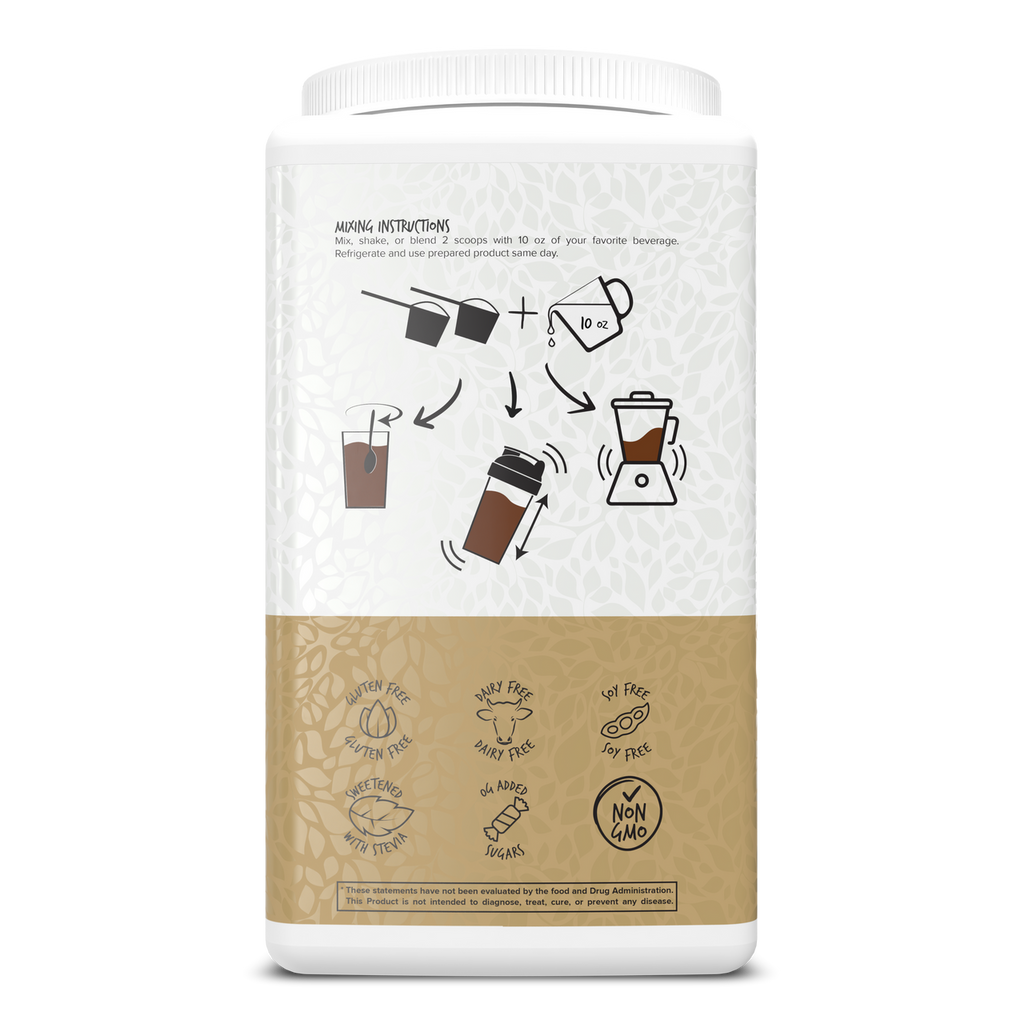 Portions Master Keto Body Protein Peptides Chocolate Back