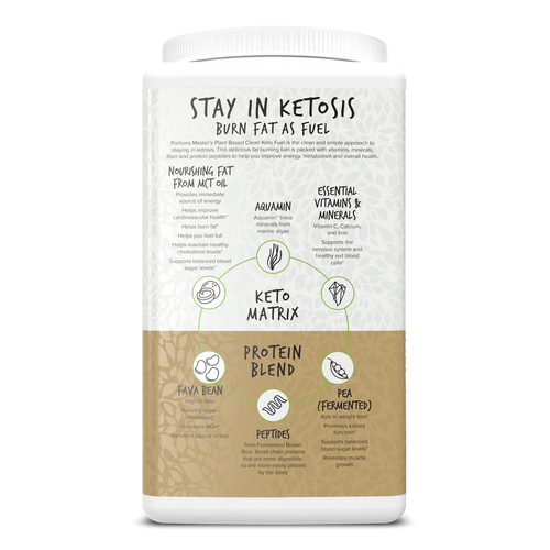 Portions Master Keto Body Protein Peptides Chocolate Left