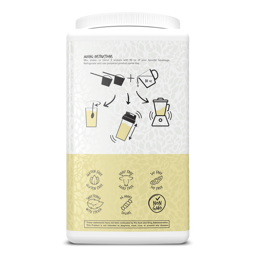 Portions Master Keto Body Protein Peptides Vanilla Cream Back