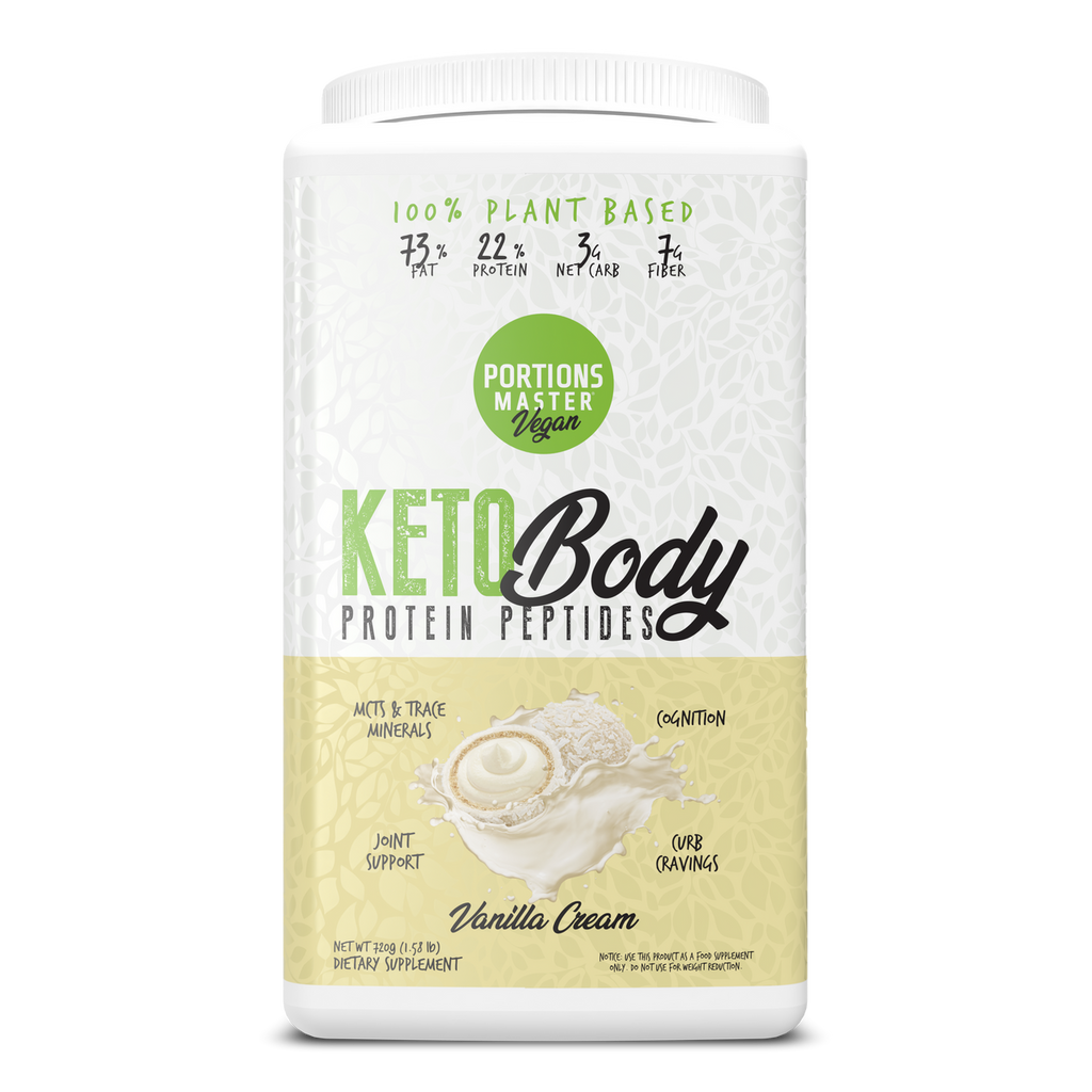 Portions Master Keto Body Protein Peptides Vanilla Cream Front