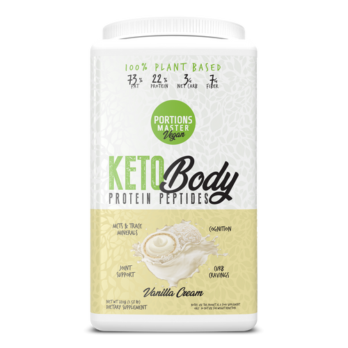 Portions Master Keto Body Protein Peptides Vanilla Cream Front