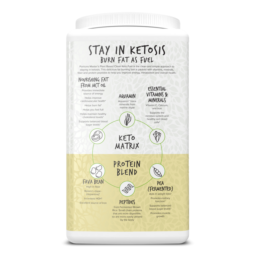 Portions Master Keto Body Protein Peptides Vanilla Cream Left