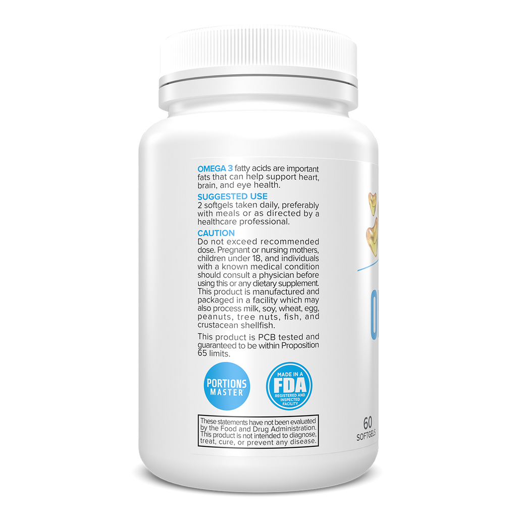 Portions Master Omega 3 Fish Oil Left