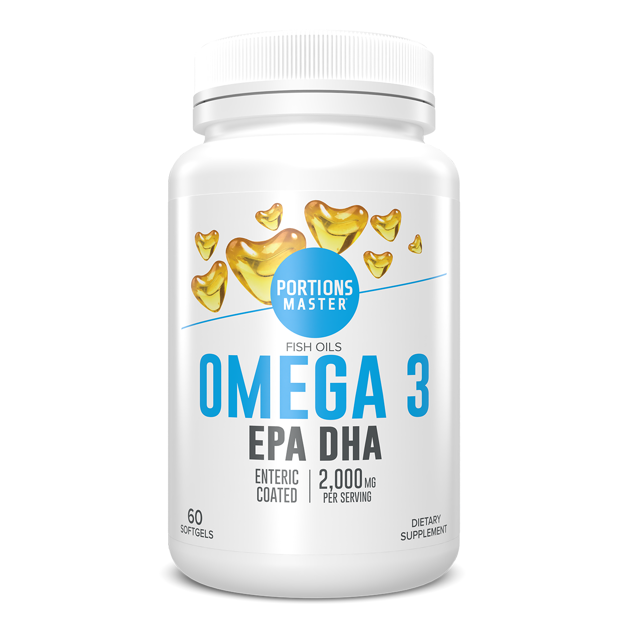 Portions Master Omega 3 Fish Oil Front