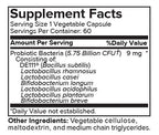Portions Master Advanced Probiotic Supplement Panel