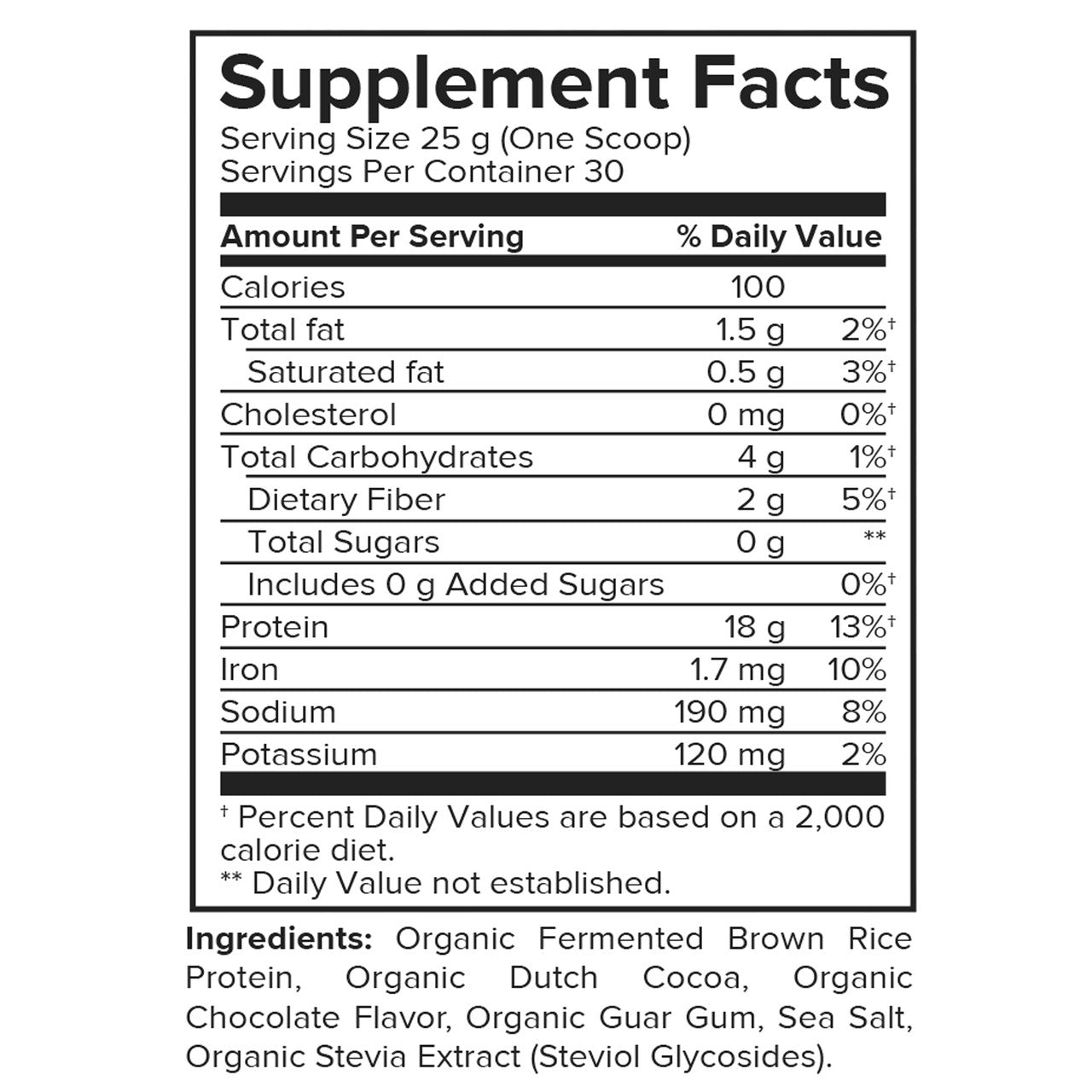Portions Master Vegan Plant Protein Chocolate 750g Supp Panel