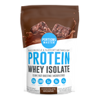 Portions Master Non-GMO Cross-Flow Microfiltration Whey Protein Isolate, Sweetened with Stevia | 2 lb. | Chocolate Brownie Front