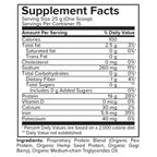 Portions Master Vegan Protein Blend Unflavored 375g Supp Panel