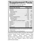 Portions Master Vegan Protein Blend Berry 750g Supp Panel