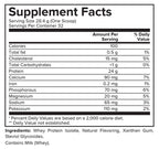 Portions Master Non-GMO Cross-Flow Microfiltration Whey Protein Isolate, Sweetened with Stevia | 2 lb. | Vanilla Ice Cream Supplement Panel