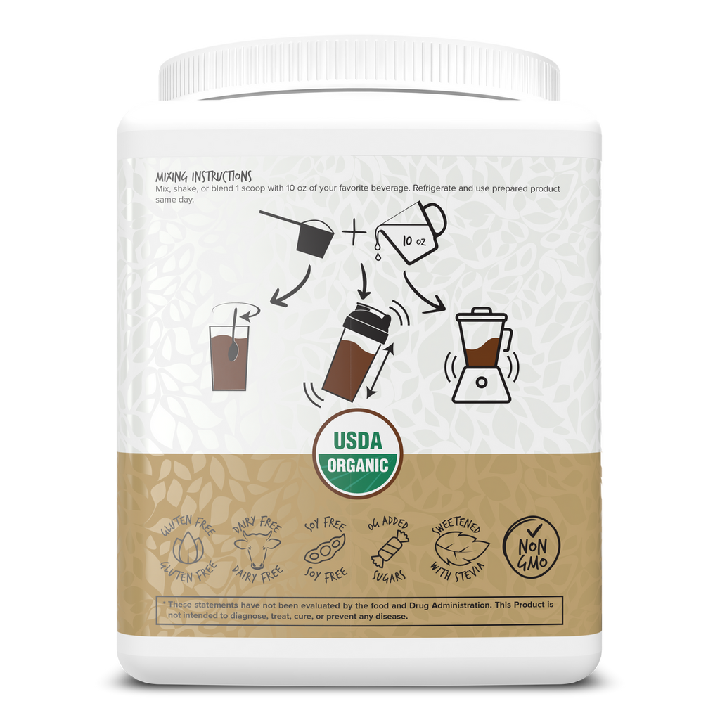 Portions Master Vegan Plant Protein Chocolate 375g Back