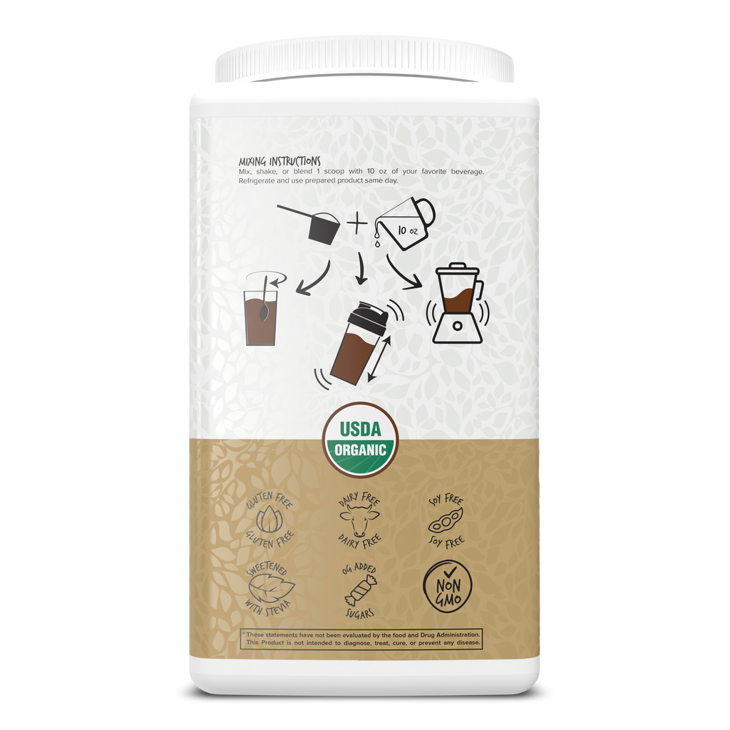 Portions Master Vegan Plant Protein Chocolate 750g Back