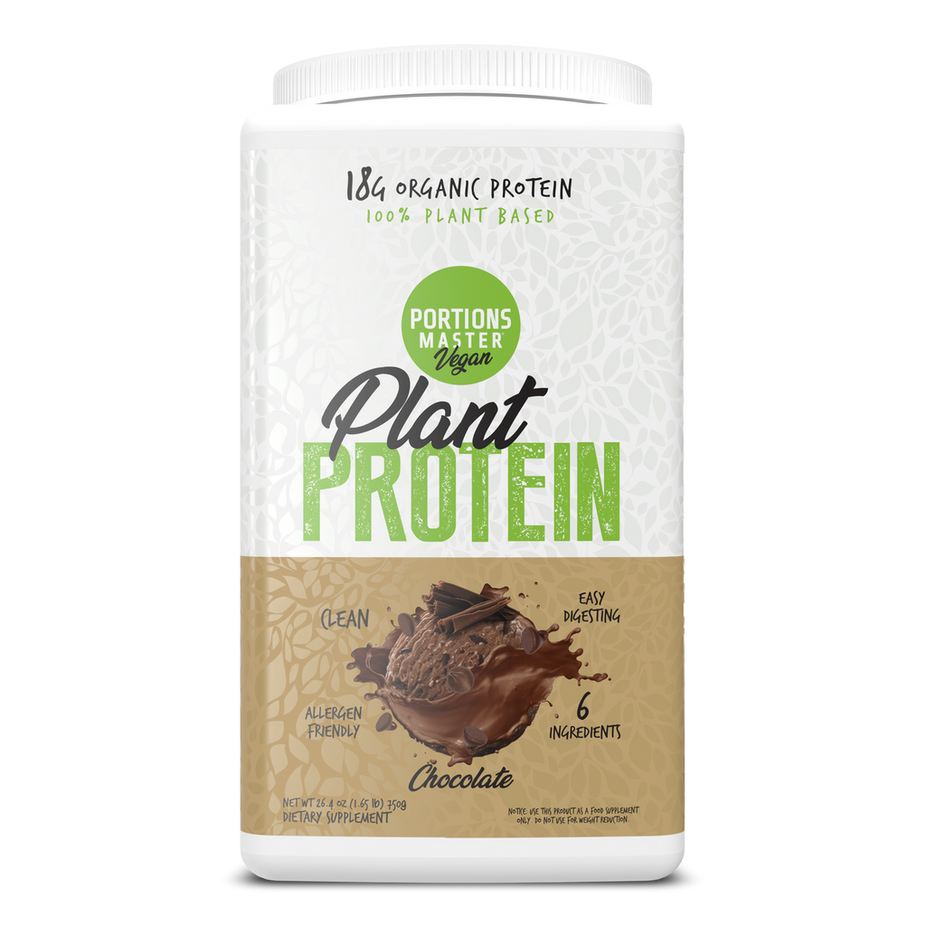 Portions Master Vegan Plant Protein Chocolate 750g Front