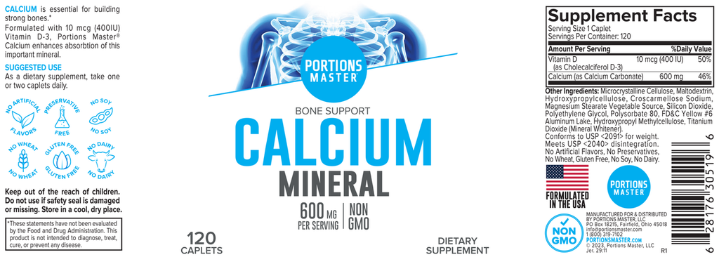 Potions Master Calcium Label