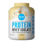 Portions Master Non-GMO Cross-Flow Microfiltration Whey Protein Isolate, Sweetened with Stevia | 5 lb. | Vanilla Ice Cream Front