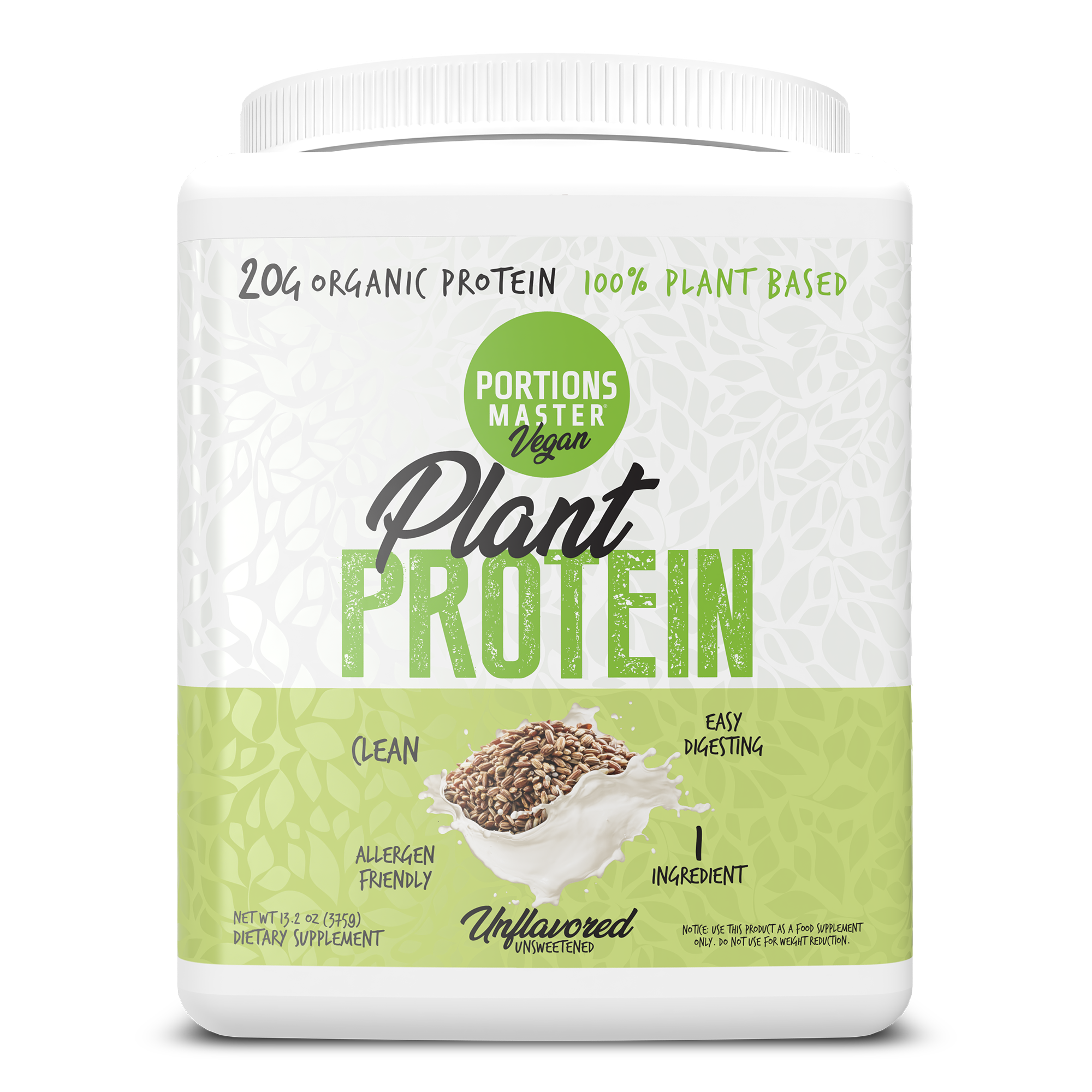 Portions Master Plant Protein Unflavored