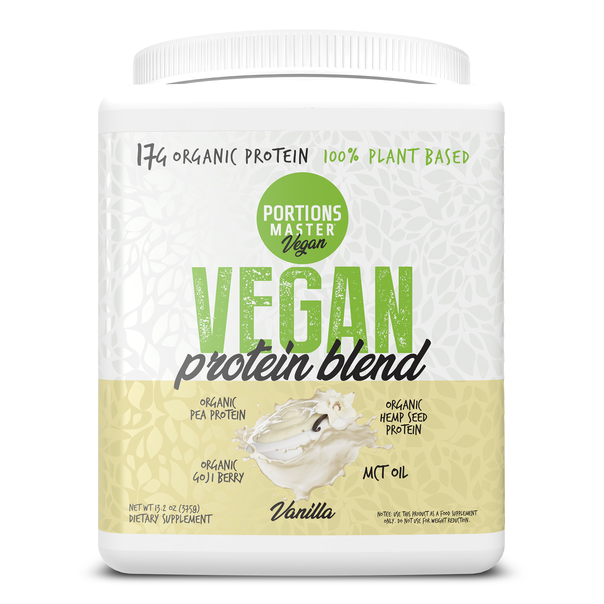 Portions Master Vegan Protein Blend Vanilla