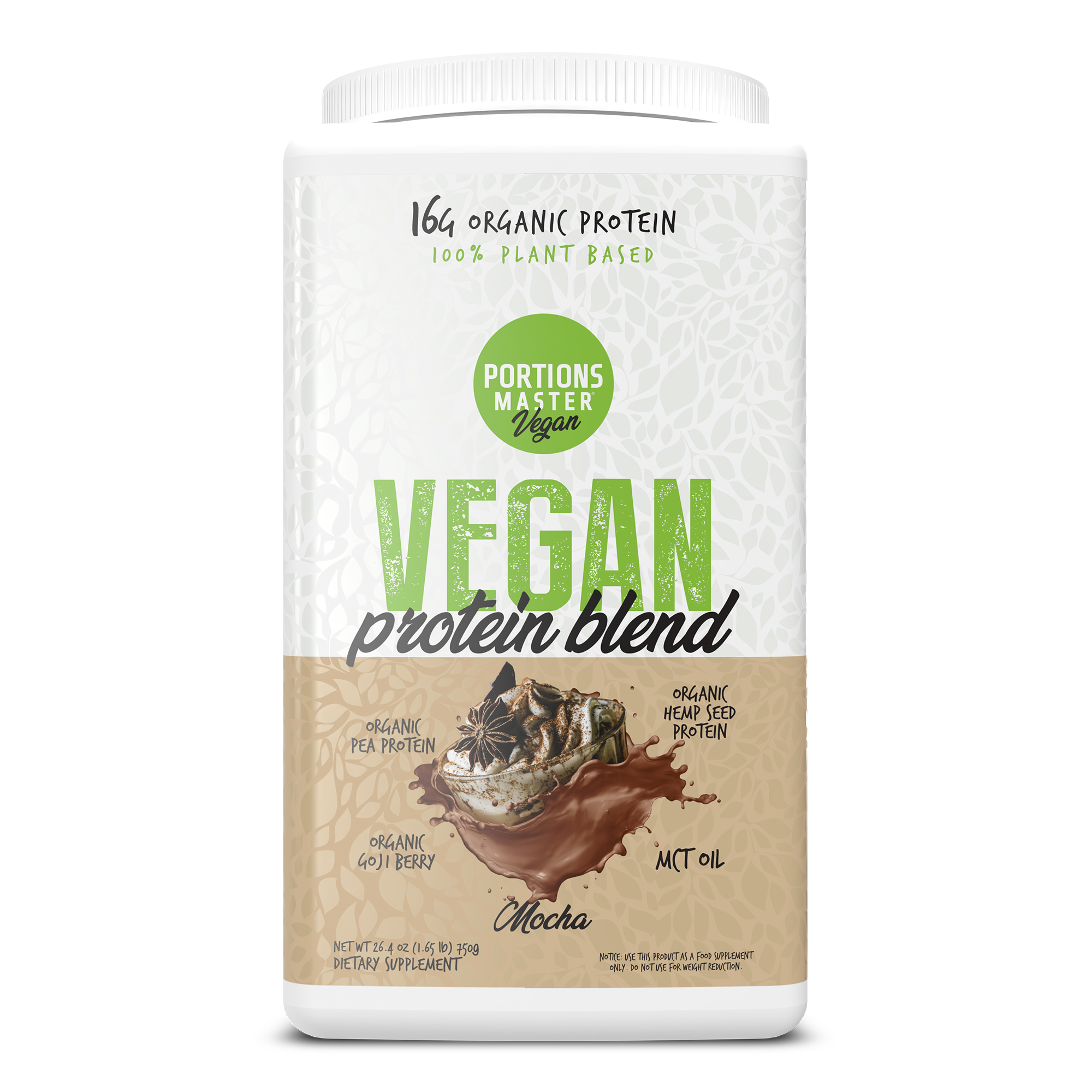 Portions Master Vegan Protein Blend Mocha