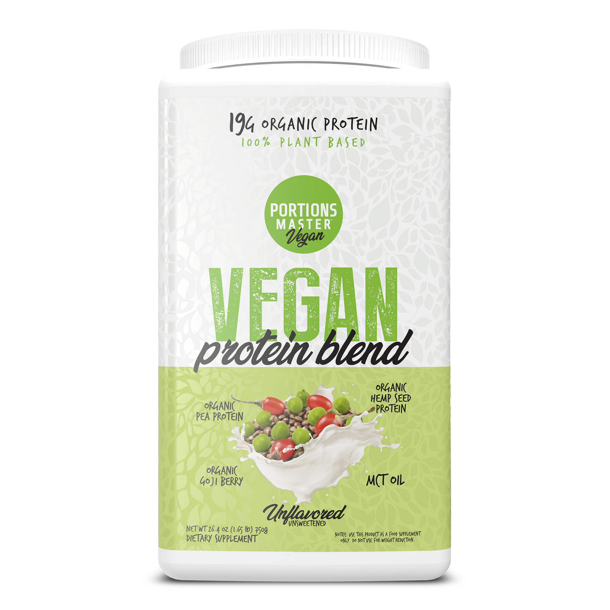 Portions Master Vegan Protein Blend Unflavored