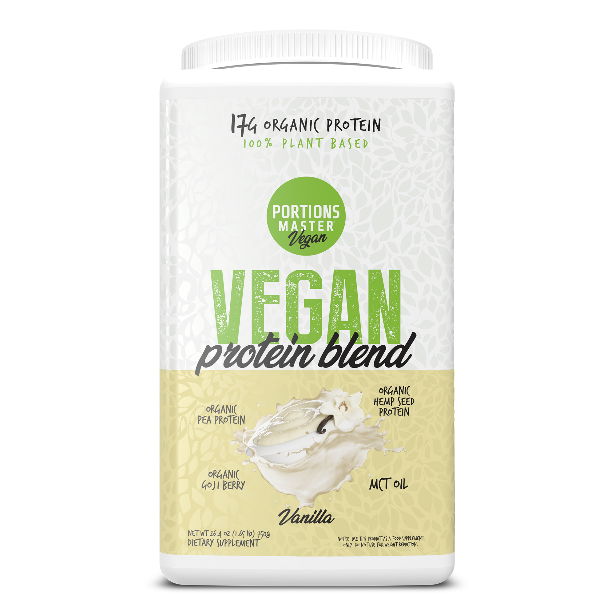 Portions Master Vegan Protein Blend Vanilla