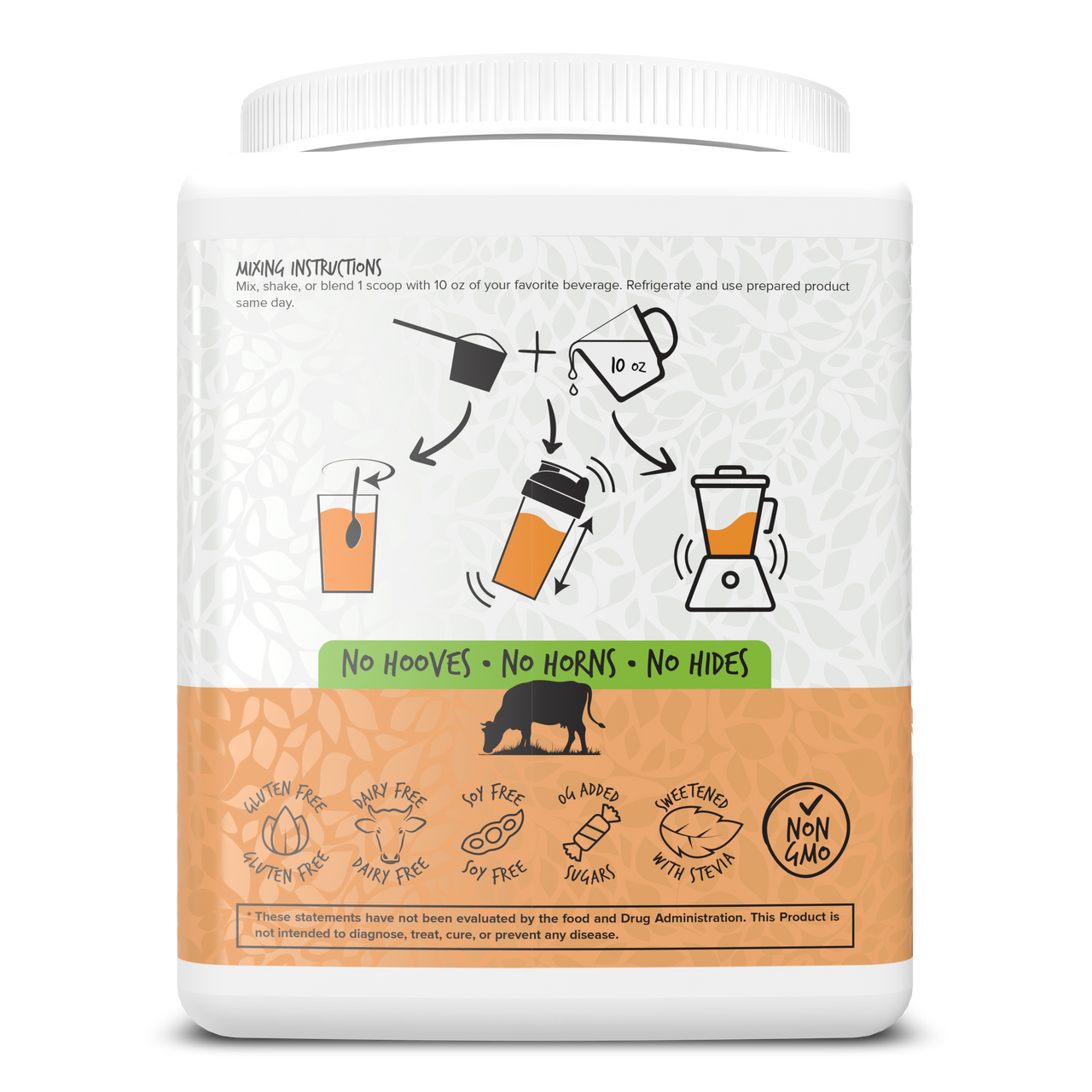 Portions Master Vegan Collagen Builder Salted Caramel Back