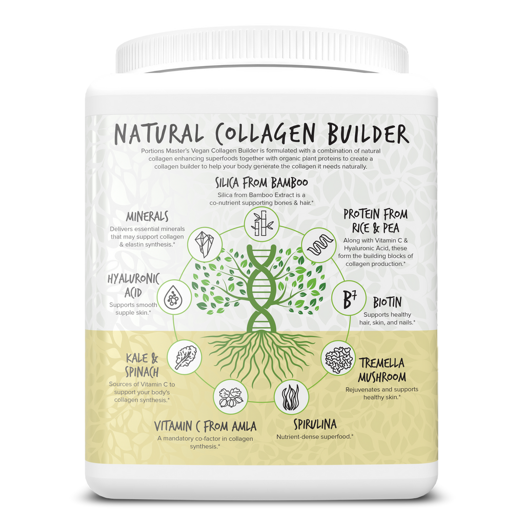 Portions Master Vegan Collagen Builder French Vanilla Left
