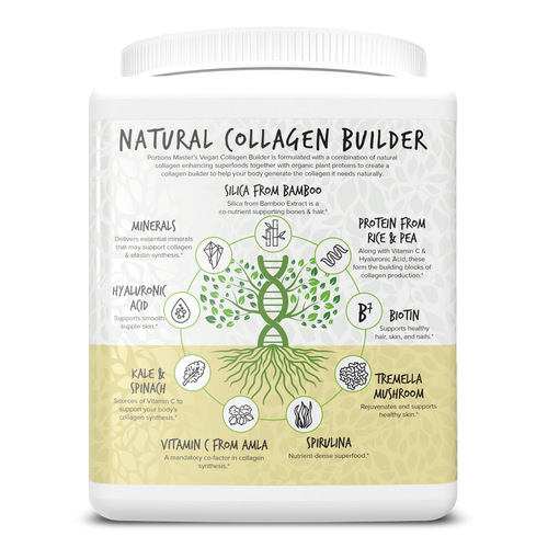 Portions Master Vegan Collagen Builder French Vanilla Left