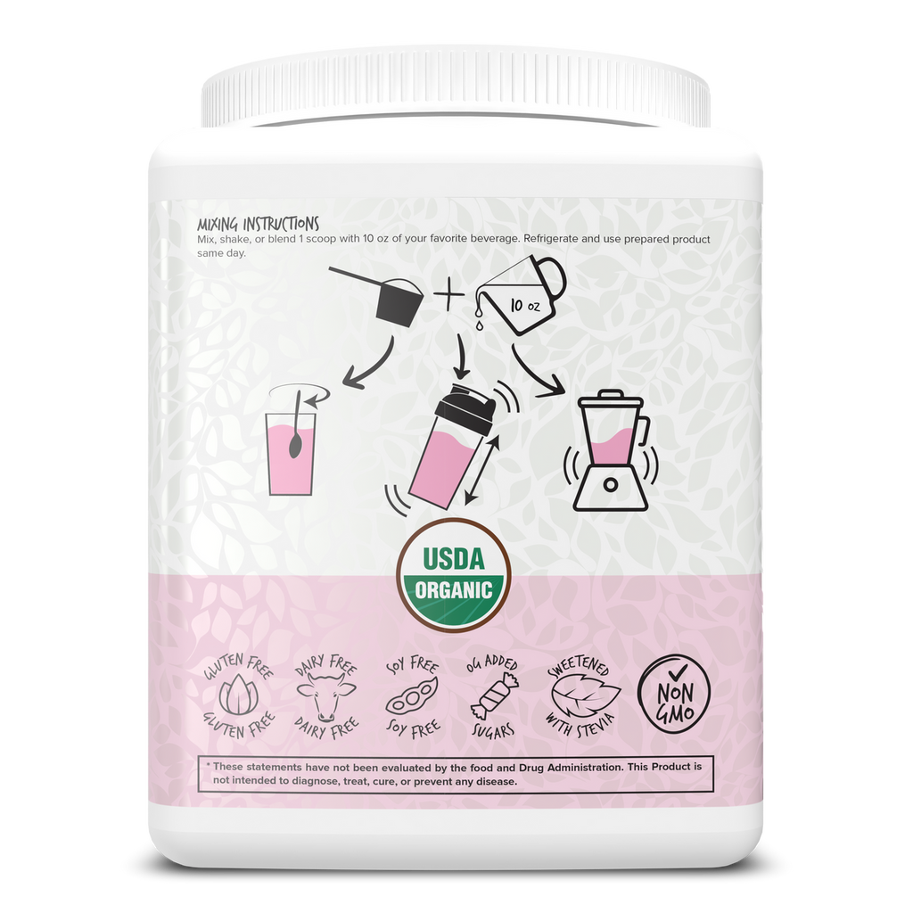 Portions Master Vegan Protein Blend Berry 375g Back