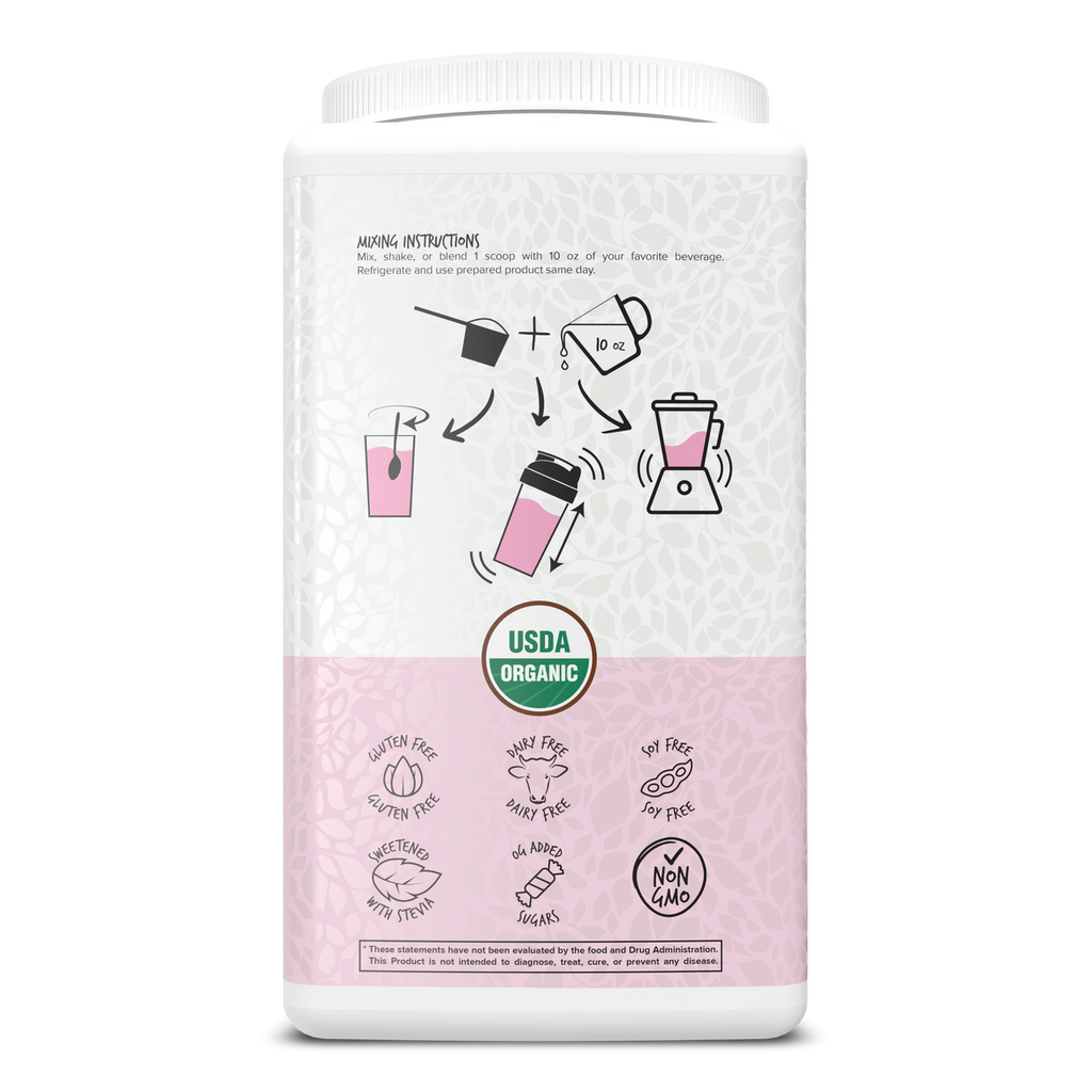 Portions Master Vegan Protein Blend Berry 750g Back
