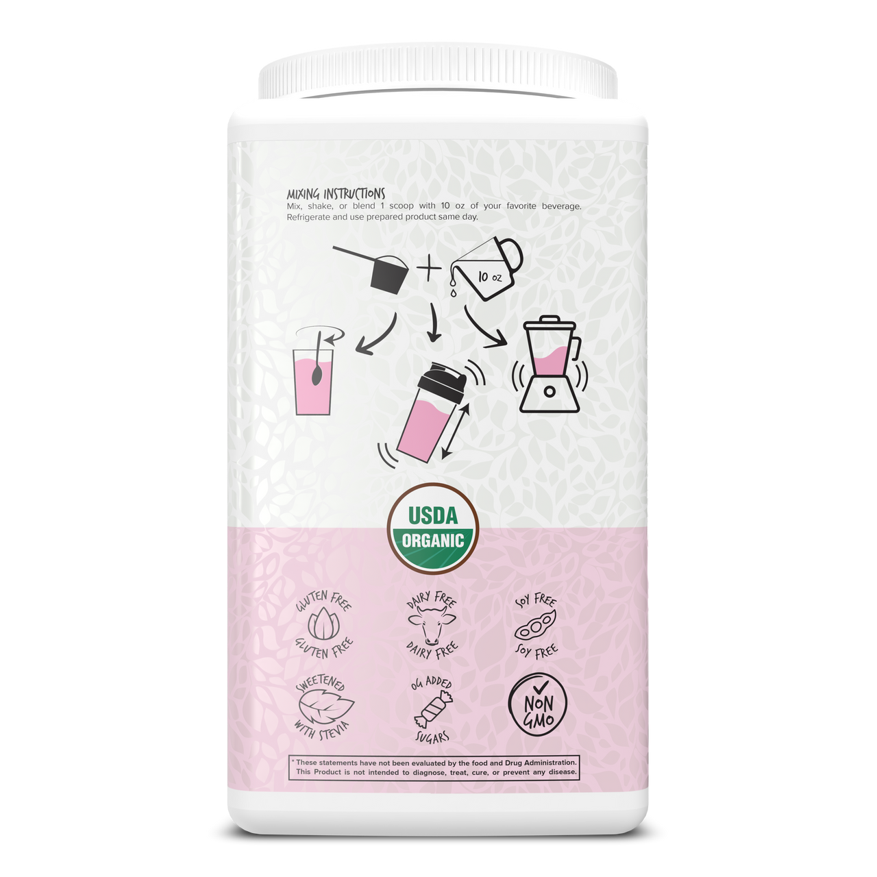 Portions Master Vegan Protein Blend Berry 750g Back