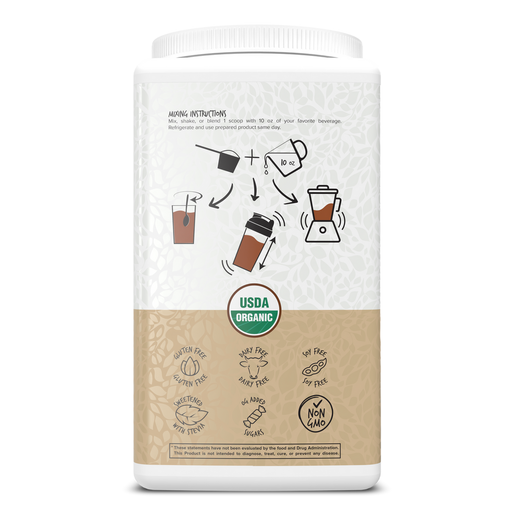 Portions Master Vegan Protein Blend Mocha 750g Back