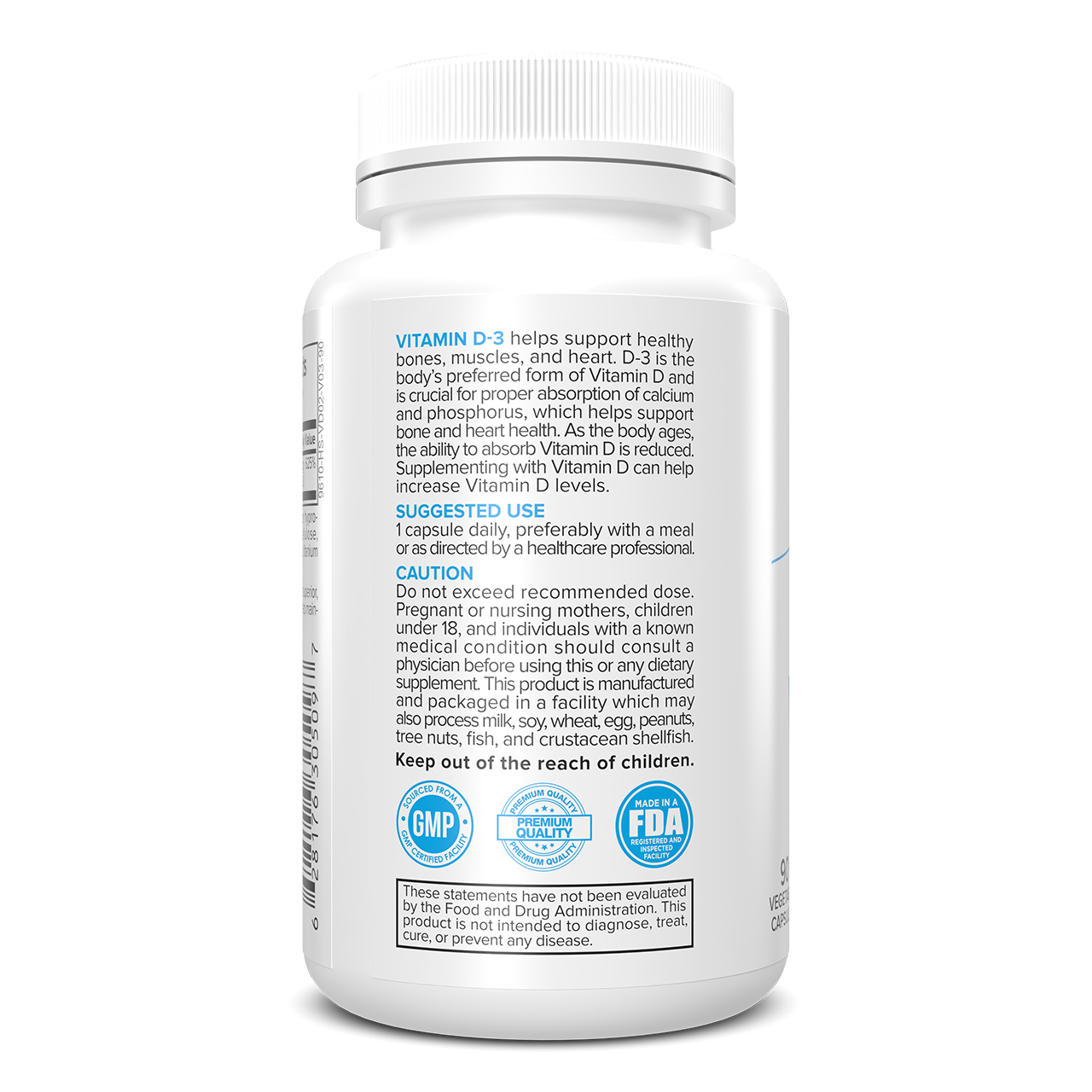 Portions Master Vitamin D3 Left