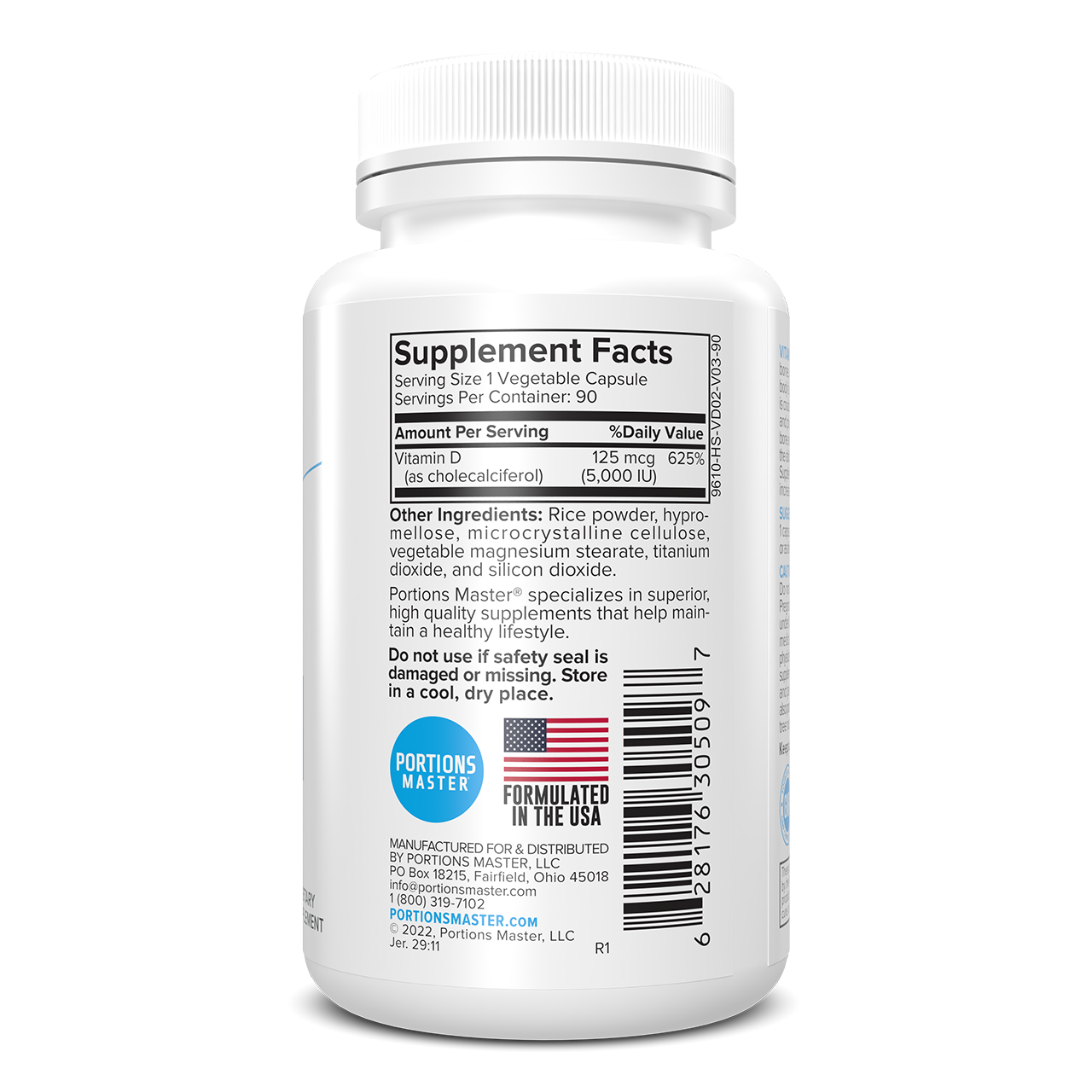 Portions Master Vitamin D3 Right