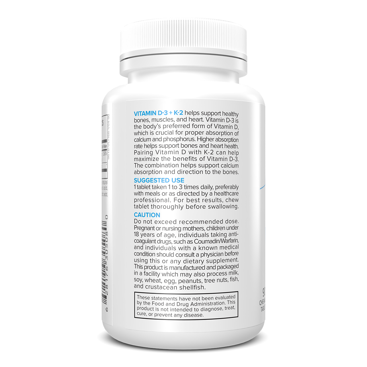 Portions Master Vitamin D3 & K2 Left