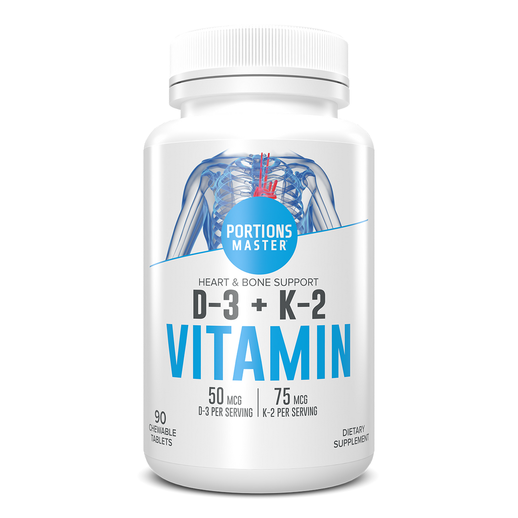Portions Master Vitamin D3 & K2 Front