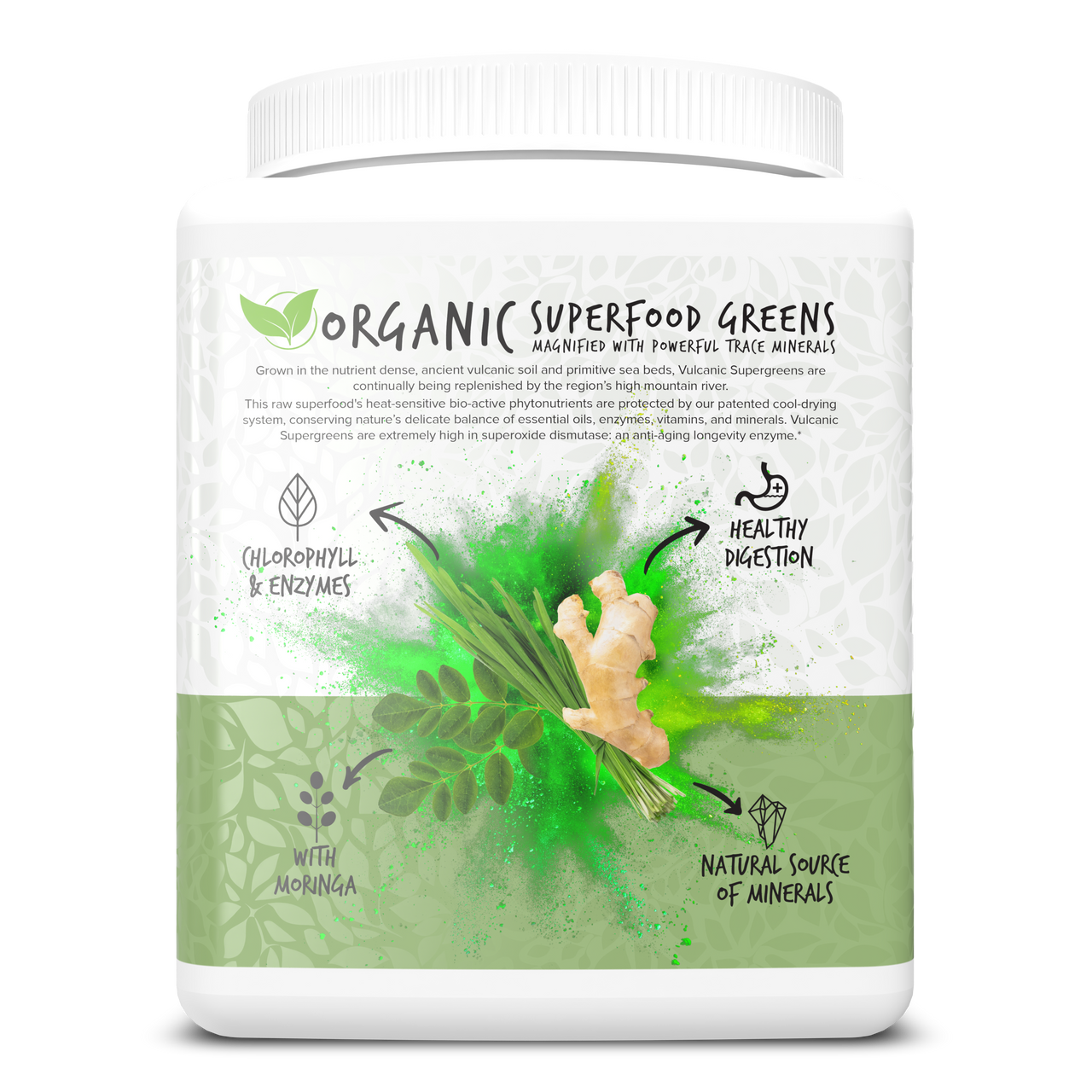 Portions Master Vulcanic Supergreens Mint Left