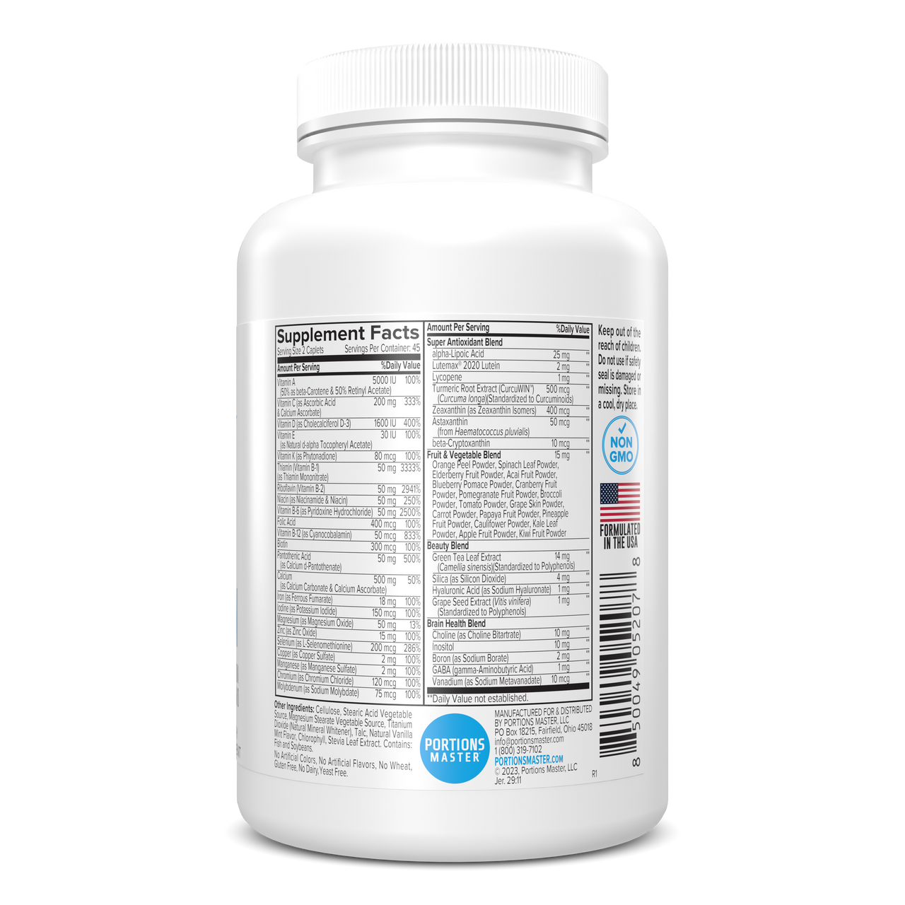 Portions Master Women's Multi-Vitamin Right